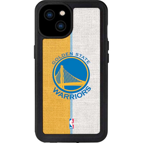 NBA Golden State Warriors Canvas iPhone 15 Plus Waterproof Case